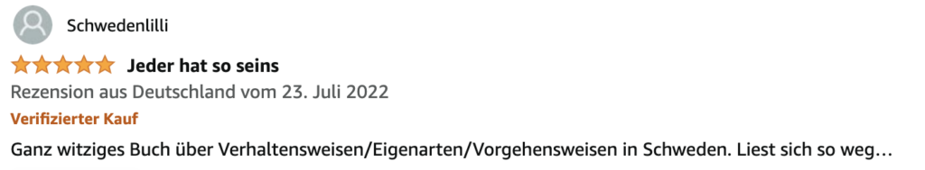 Schweden für Anfänger Bewertung auf Amazon